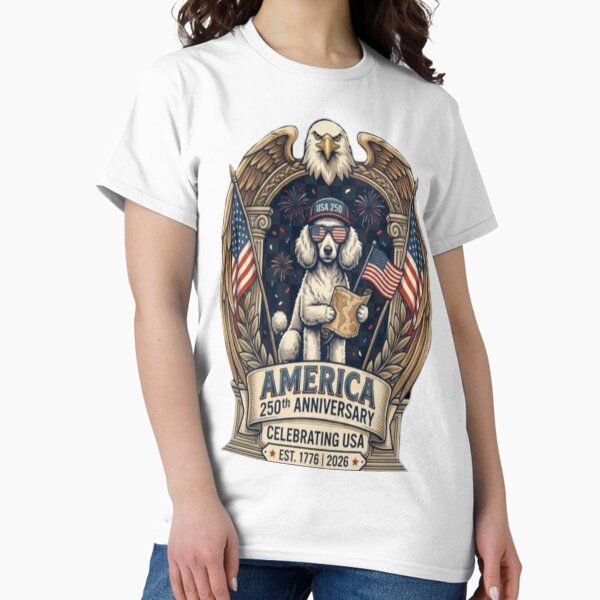 Patriotic Poodle America 250th Anniversary Celebration