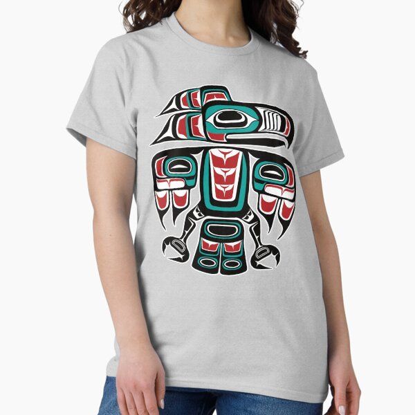 Haida Tlingit Native Raven Totem