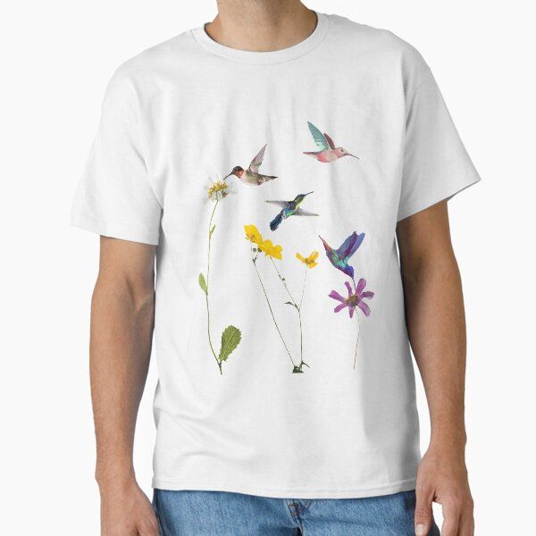 Hummingbird and Flowers Design
