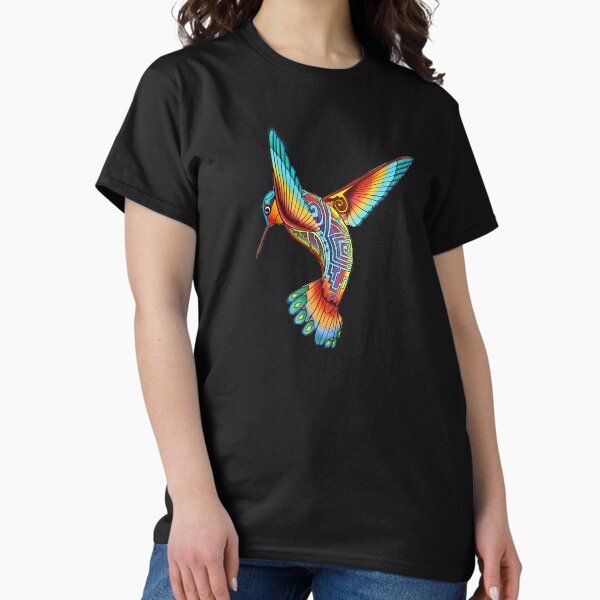 Humming Bird with a Native flare - Native American Inspired Hummingbird Illustration - Rainbow Hummingbird