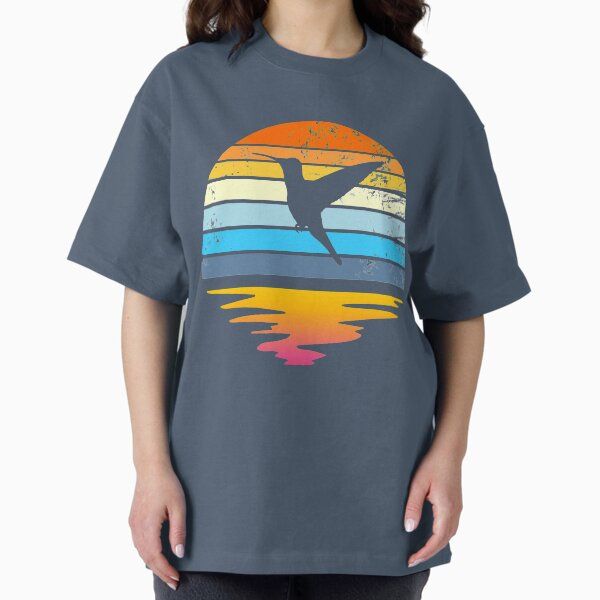 Hummingbird Retro Sunset Birdwatching Hummingbird Gear