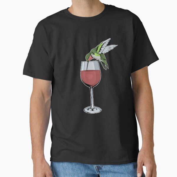 Hummingbird Wine Tshirt Bird Spirit Animal Wine Hummingbird