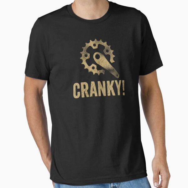 Cranky T-shirt, Funny Bike Shirt, Cycling Shirt, Bike Lover Gift, Cyclist Clothes, BMX, Mountain Bike Unisex Cotton Tee