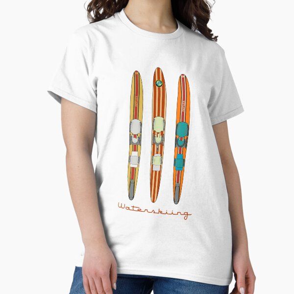 Classic Wooden Vintage Water Skis